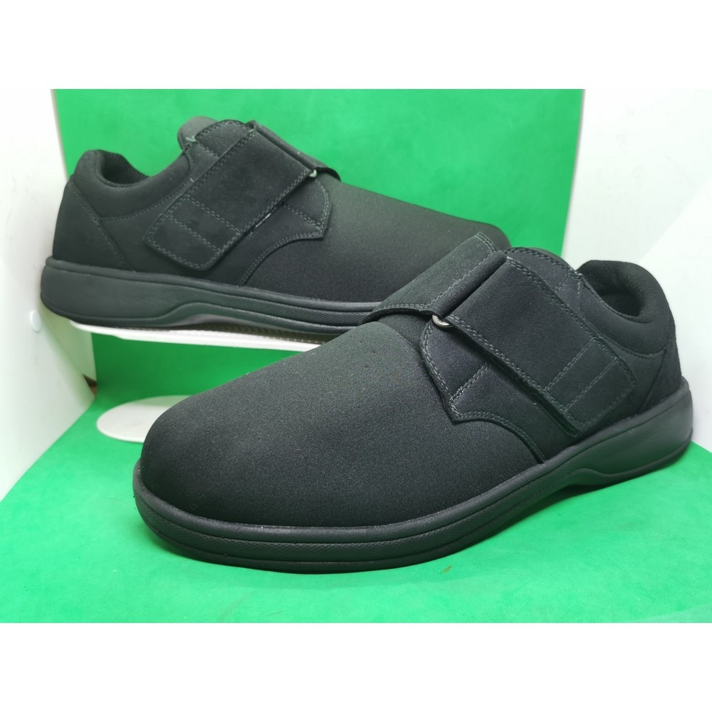 Orthofeet 525 Bismarck Stretch Orthotic Walking Shoes Mens Size 13 6E Black